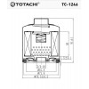 Фильтр масляный TOTACHI TC-1246 030 115 561 AB MANN W 712/52