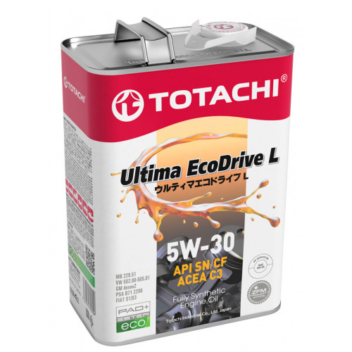 Масло моторное TOTACHI Ultima EcoDrive L SN/CF Синтетика 5W-30 4 л