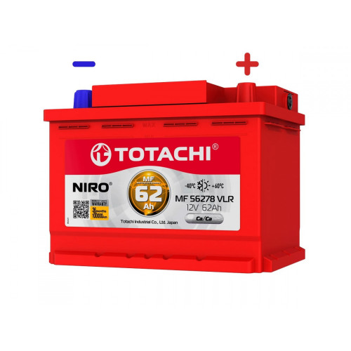 Аккумулятор TOTACHI NIRO MF 56278, 62а/ч L