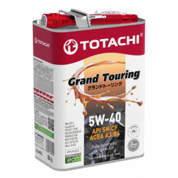 Синтетическое моторное масло TOTACHI Grand Touring Fully Synthetic SN/CF 5W-40 4л + Фонарик в подарок